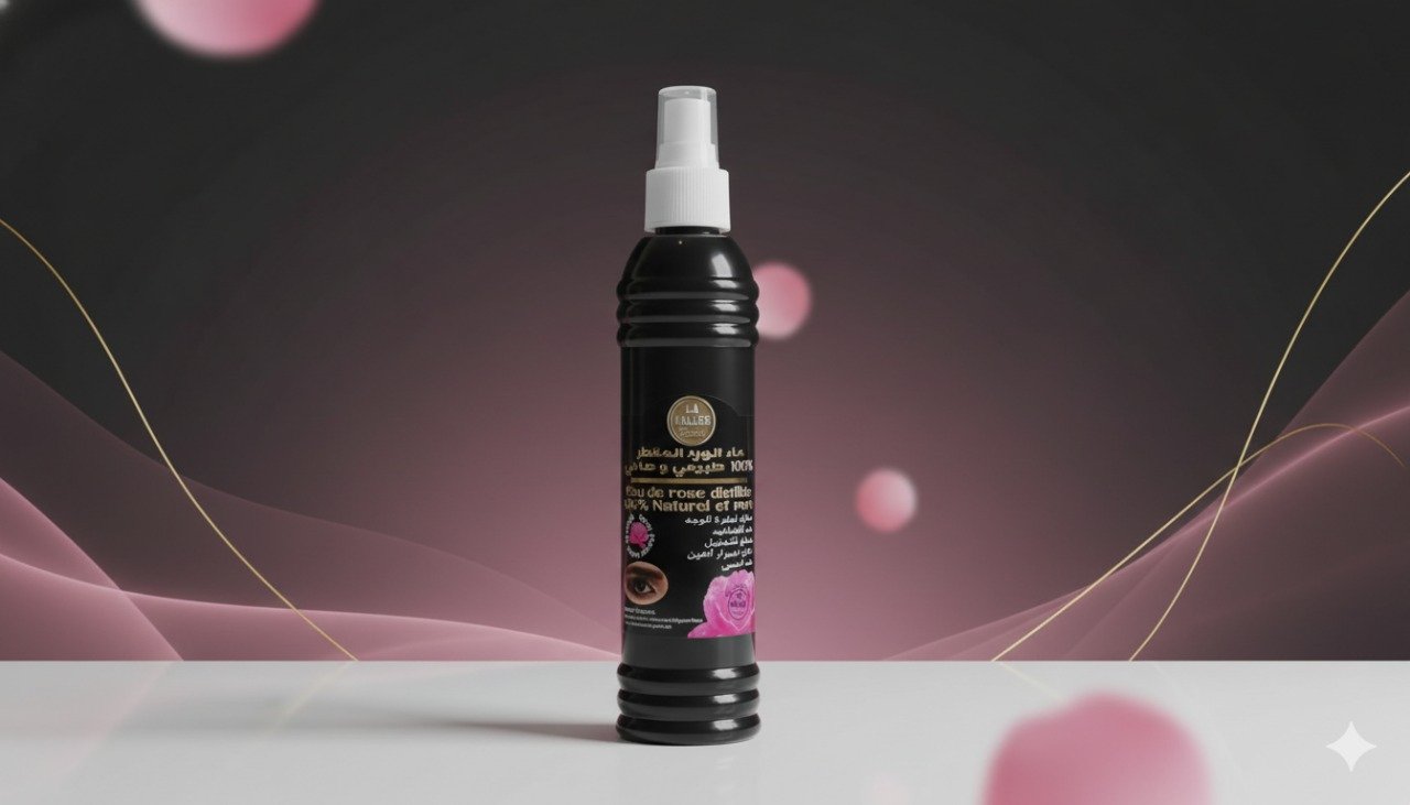 ماء الورد المقطر 100% طبيعي  و صافي