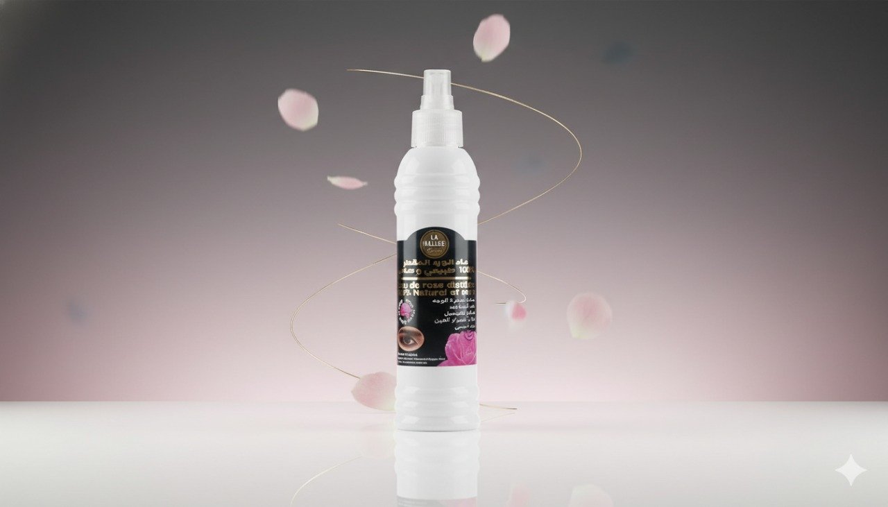 ماء الورد المقطر 100% طبيعي و صافي