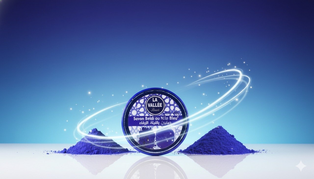 صابون بالنيلة الزرقاء