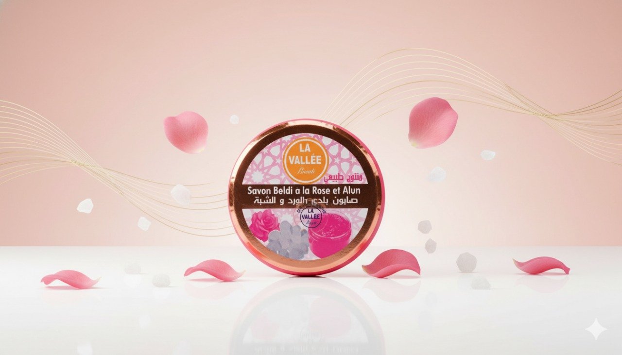 صابون بلدي بالورد و الشبة